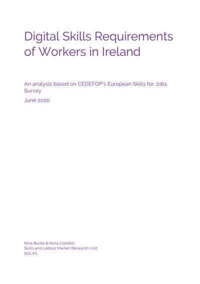 Digital Skills Requirements of Workers in Ireland 